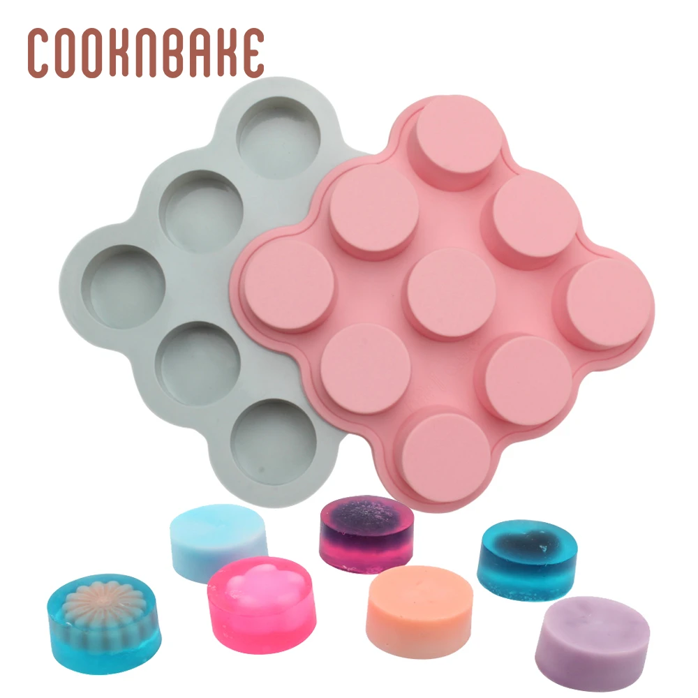 COOKNBAKE Silicone mold for handmade soap resin round candy chocolate ice form cake cookies bread pastry mould decoration | Дом и сад