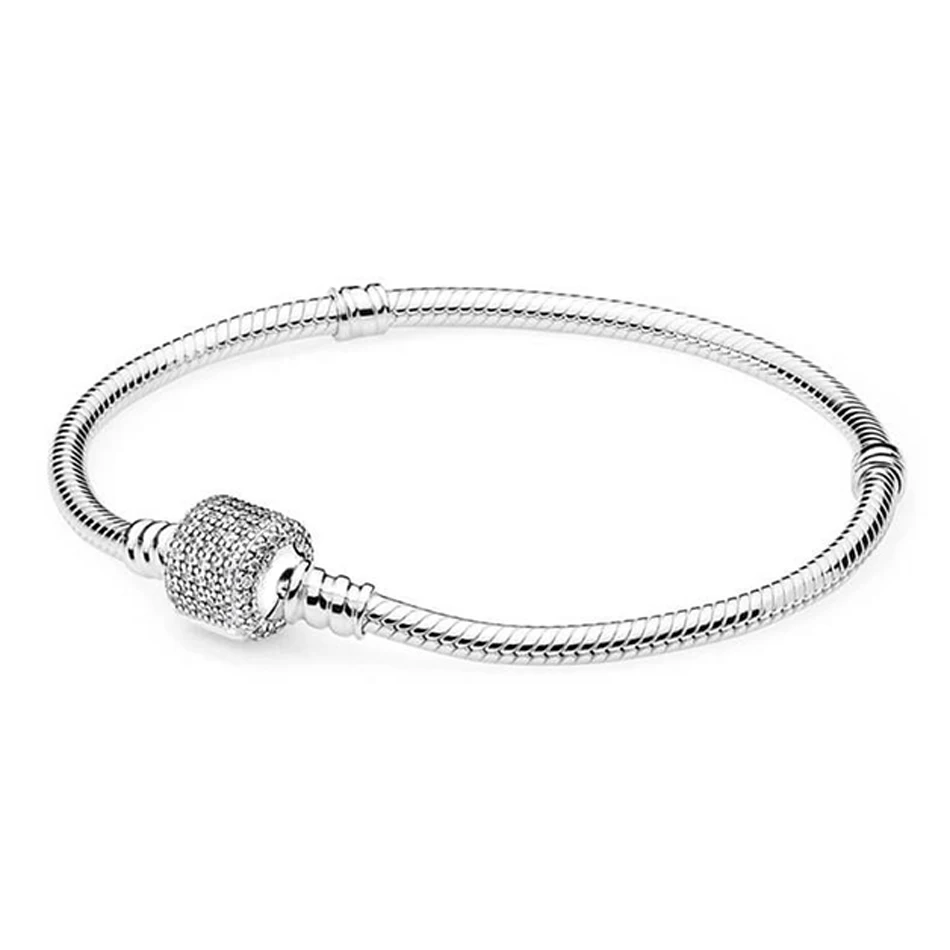 Authentic 925 Sterling Silver Jewelry Women Bracelet Pave Signature Clasp Clear CZ fit Lady Charms Beads
Authentic 925 Sterling Silver Jewelry Women Bracelet Pave Signature Clasp Clear CZ fit Lady Charms Beads