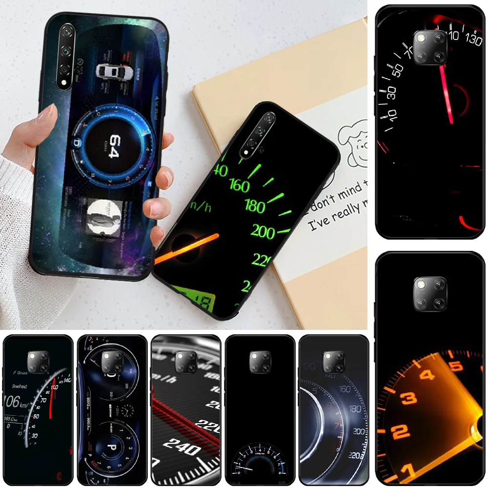 Чехол для телефона BaweiTE Cool car speedometer черный чехол из ТПУ Huawei Honor 8 8X 9 9LITE 10 View9 10lite 20lite