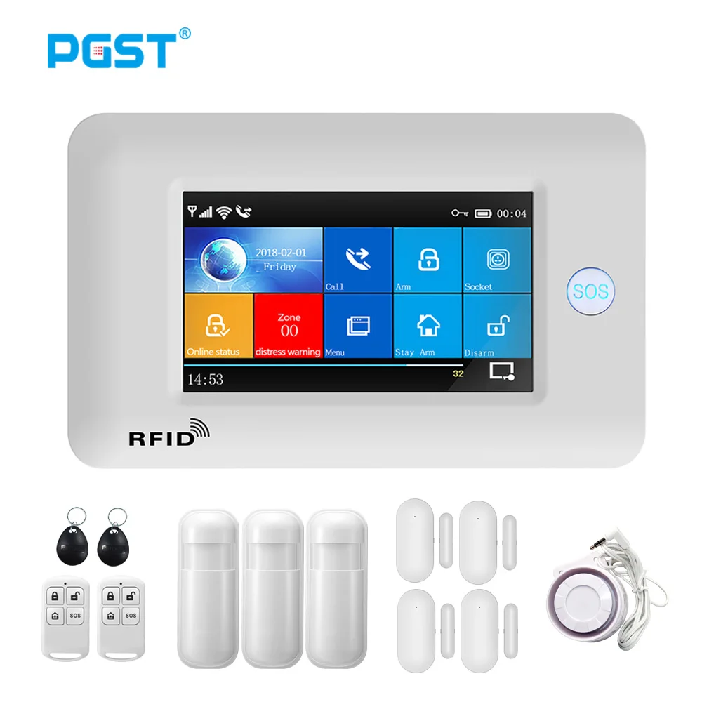 Система сигнализации PGST PG106, беспроводной Wi-Fi GSM датчик движения, автоматический набор, управление через приложение
Система сигнализации PGST PG106, беспроводной Wi-Fi GSM датчик движения, автоматический набор, управление через приложение