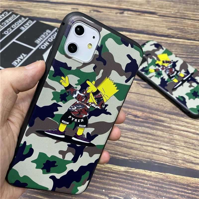 Camouflage Cartoon Bart soft case for iphone 11 pro x xs max xr 8 7 6 6s plus leather silicone phone cover Couple coque fundas
Camouflage Cartoon Bart soft case for iphone 11 pro x xs max xr 8 7 6 6s plus leather silicone phone cover Couple coque fundas