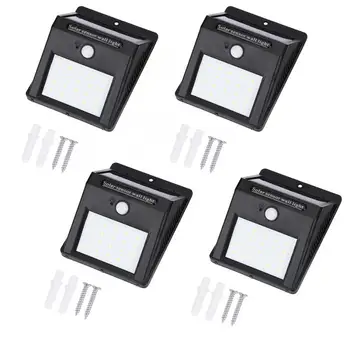 4Pcs Solar Power Waterproof PIR Motion Wall Lights 20 LED Motion Sensor Light Outdoor Lamp Easy Use for Corridor Smart Home
4Pcs Solar Power Waterproof PIR Motion Wall Lights 20 LED Motion Sensor Light Outdoor Lamp Easy Use for Corridor Smart Home