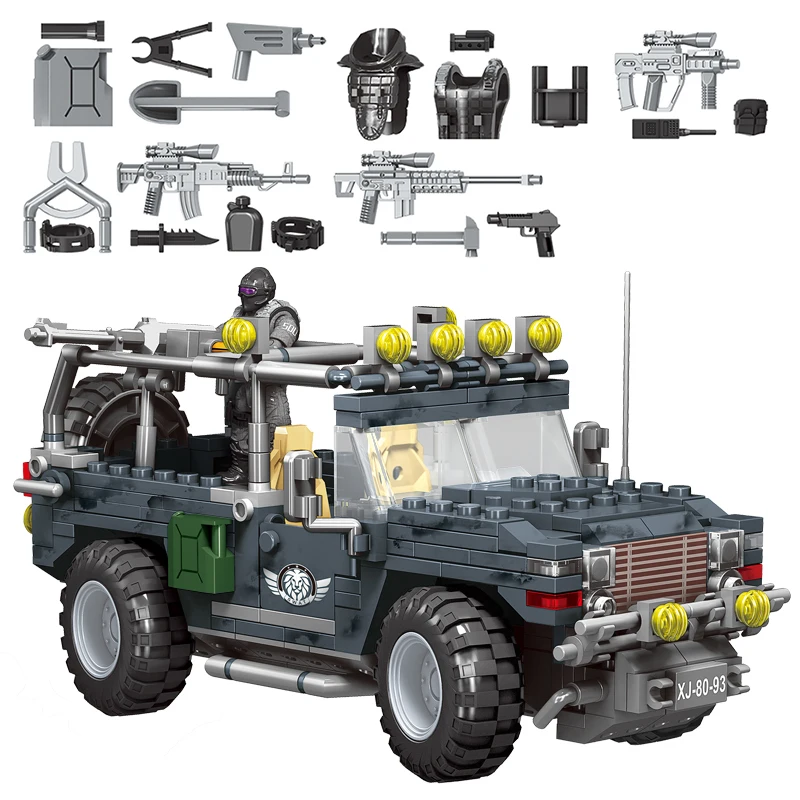 SWAT Team Flying Tiger Car Building Blocks Fit Legoing City Technic Police Set Vehicle Soldier Weapon Bricks Children Toy Gift
SWAT Team Flying Tiger Car Building Blocks Fit Legoing City Technic Police Set Vehicle Soldier Weapon Bricks Children Toy Gift