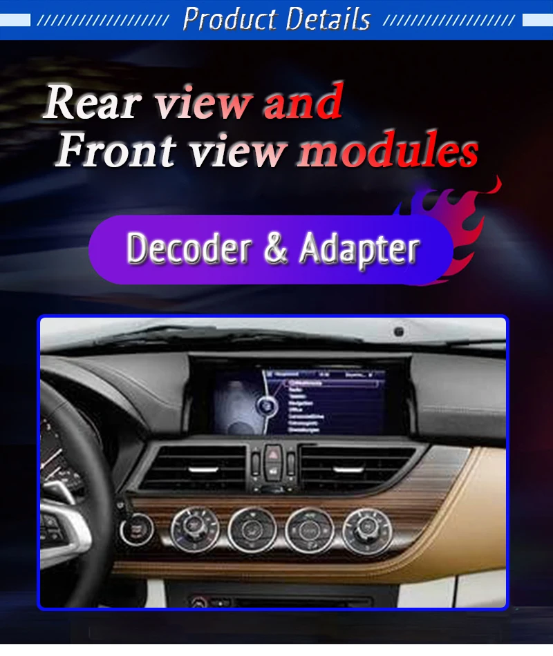 For BMW Z4 E85 E86 E89 G29 2006~2020 CIC NBT EVO System Interface Adapter Original Car Screen Upgrade Rear View Camera Decoder FGHFC