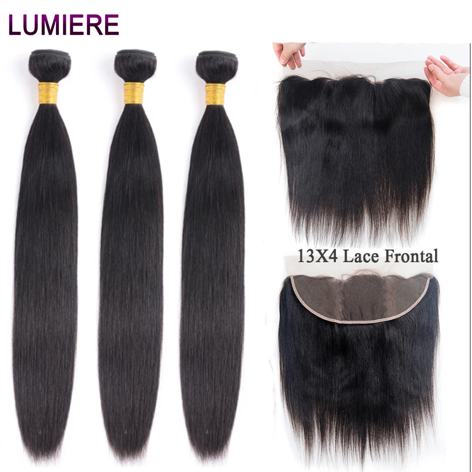 Lumiere Hair Malaysian Straight Ear To Ear Lace Frontal Closure With Bundles Human Hair Weave Non Remy Hair Extension 3 Bundles
Lumiere Hair Malaysian Straight Ear To Ear Lace Frontal Closure With Bundles Human Hair Weave Non Remy Hair Extension 3 Bundles