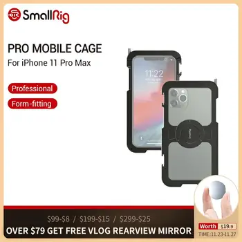 SmallRig Pro Mobile Cage for iPhone 11 Pro Max Form-fitting Protective Cage With 1/4”-20 Threaded Holes/Cold Shoe Mount - 2512
SmallRig Pro Mobile Cage for iPhone 11 Pro Max Form-fitting Protective Cage With 1/4”-20 Threaded Holes/Cold Shoe Mount - 2512