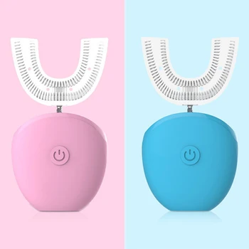 360 Degrees Sonic Electric Automatic Toothbrush Cold Blue Light Teeth Whitening U Type 4 Modes IPX7 Waterproof USB Rechargebale
360 Degrees Sonic Electric Automatic Toothbrush Cold Blue Light Teeth Whitening U Type 4 Modes IPX7 Waterproof USB Rechargebale