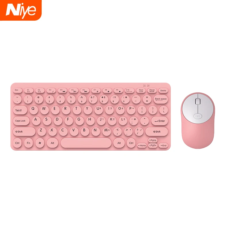 Round Keycap Wireless Keyboard Mouse 78 keysSilent Gaming Keyboard For Macbook Pro iPhone Ultra-slim mini pink Computer Keyboard
Round Keycap Wireless Keyboard Mouse 78 keysSilent Gaming Keyboard For Macbook Pro iPhone Ultra-slim mini pink Computer Keyboard