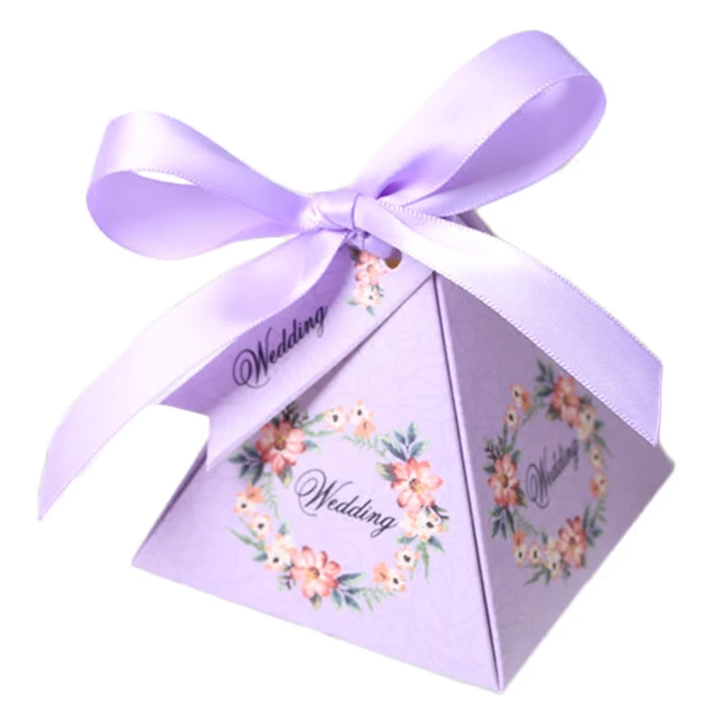 50pcs/lot Beautiful Purple Flower Garland Wedding Candy Box With Ribbon And Little Card DIY Party Favor Gift Box
50pcs/lot Beautiful Purple Flower Garland Wedding Candy Box With Ribbon And Little Card DIY Party Favor Gift Box