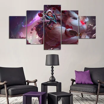 Unframed 5 Piece Video Game Poster League of Legends Nunu & Willump Wall Picture Christmas Theme Artwork Painting Nice Gfits
Unframed 5 Piece Video Game Poster League of Legends Nunu & Willump Wall Picture Christmas Theme Artwork Painting Nice Gfits