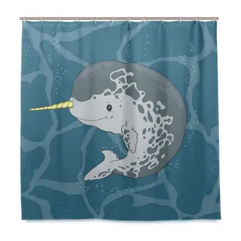 Unique Shower Curtain Happy Arctic Ocean Whale with Horn Swimming The Sea Cartoon Style Animal Drawing Eco-Friendly with 12
Unique Shower Curtain Happy Arctic Ocean Whale with Horn Swimming The Sea Cartoon Style Animal Drawing Eco-Friendly with 12