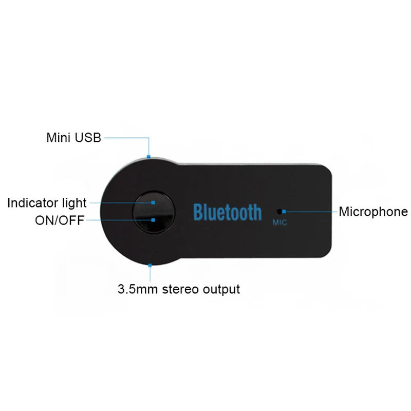 

3.5mm 2.4GHz AUX Car Wireless Bluetooth Audio Stereo Music Receiver Adapter Handsfree NR-shipping