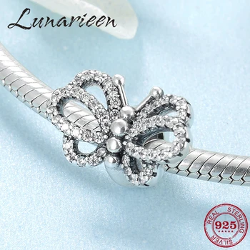 925 Sterling Silver Clear zircon Vintage Butterfly DIY Spacer Stopper Beads Fit Original europeu Charms Bracelet Jewelry Making
925 Sterling Silver Clear zircon Vintage Butterfly DIY Spacer Stopper Beads Fit Original europeu Charms Bracelet Jewelry Making