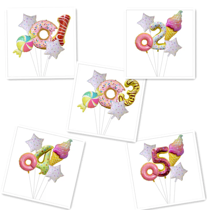 New Ice Cream Donut Aluminum Foil Balloon 32 Inch Colorful Candy Number Balloon Set Birthday Party Decoration Balloon
New Ice Cream Donut Aluminum Foil Balloon 32 Inch Colorful Candy Number Balloon Set Birthday Party Decoration Balloon