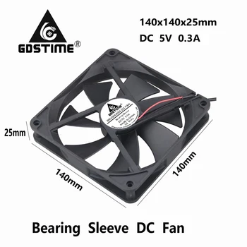 2Pieces lot Gdstime DC 5V USB 14025 140mm x 25mm 14cm Cooler Motor Heatsink Cooling Fan
2Pieces lot Gdstime DC 5V USB 14025 140mm x 25mm 14cm Cooler Motor Heatsink Cooling Fan