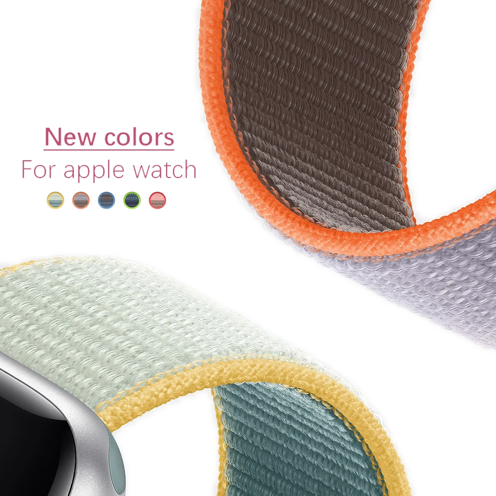 Band For Apple Watch Series 5 4 40MM 44MM watchband Breathable Nylon Strap Sport Loop for iwatch Bracelet Series 321 38MM 42MM
Band For Apple Watch Series 5 4 40MM 44MM watchband Breathable Nylon Strap Sport Loop for iwatch Bracelet Series 321 38MM 42MM