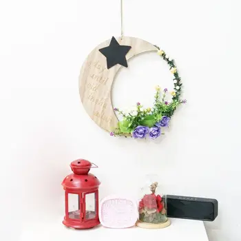 Eid Mubarak Moon Artificial Flower Wreath Ramadan Garland Muslim Islam Hanging Pendant Decoration Wall Door Ornament 
Eid Mubarak Moon Artificial Flower Wreath Ramadan Garland Muslim Islam Hanging Pendant Decoration Wall Door Ornament