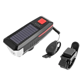 T6 LED Bicycle Solar Headlight USB Rechargeable LED Bicycle Headlight Bike Head Light Lamp + Horn Built-in battery
T6 LED Bicycle Solar Headlight USB Rechargeable LED Bicycle Headlight Bike Head Light Lamp + Horn Built-in battery