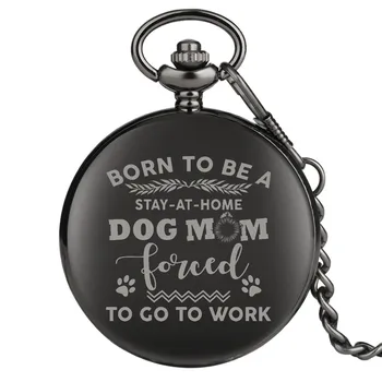 Dog Mom Design Custom Engraving Quartz Pocket Watch Arabic Numerals Display Pocket Clock Collection Pendant Gifts
Dog Mom Design Custom Engraving Quartz Pocket Watch Arabic Numerals Display Pocket Clock Collection Pendant Gifts