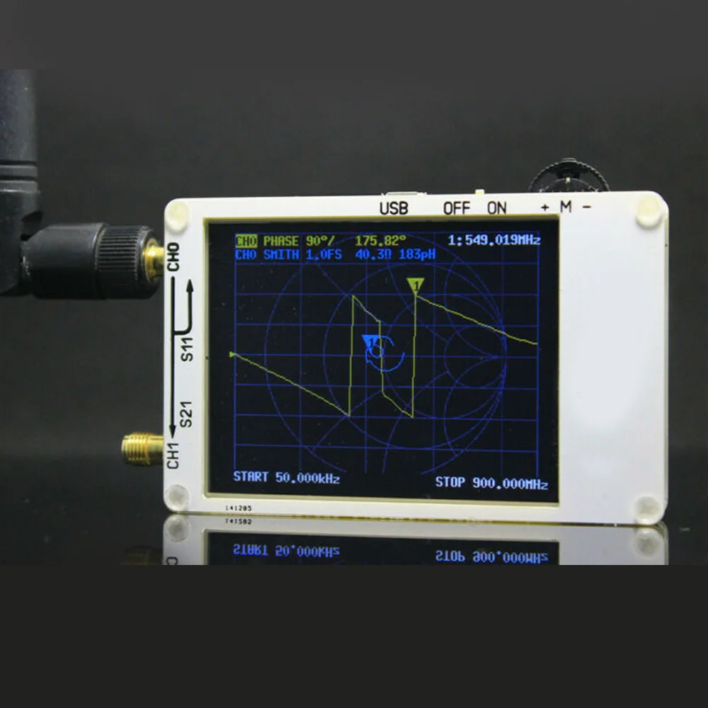 NanoVNA VNA HF VHF UHF UV Vector Network Analyzer Antenna+ PC Software 2.8-inch TFT SMA Male To Male Rg174 Rf Cables
NanoVNA VNA HF VHF UHF UV Vector Network Analyzer Antenna+ PC Software 2.8-inch TFT SMA Male To Male Rg174 Rf Cables