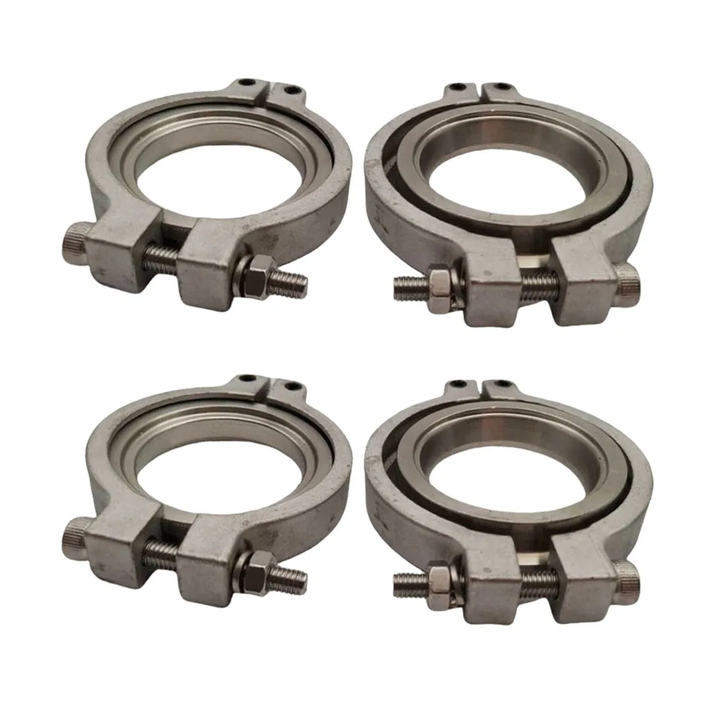4x Universal For TiAL 44mm Wastegate V-Band Clamp Set Kit with Screws Nuts&Seal 4x Universal For TiAL 44mm Wastegate V-Band Clamp Set Kit with Screws Nuts&Seal
