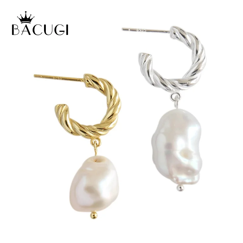 White Natural Fresh Water Baroque Pearls Round Circle Drop Earrings For Women Engagement Bohemia Dangle Earrings
White Natural Fresh Water Baroque Pearls Round Circle Drop Earrings For Women Engagement Bohemia Dangle Earrings
