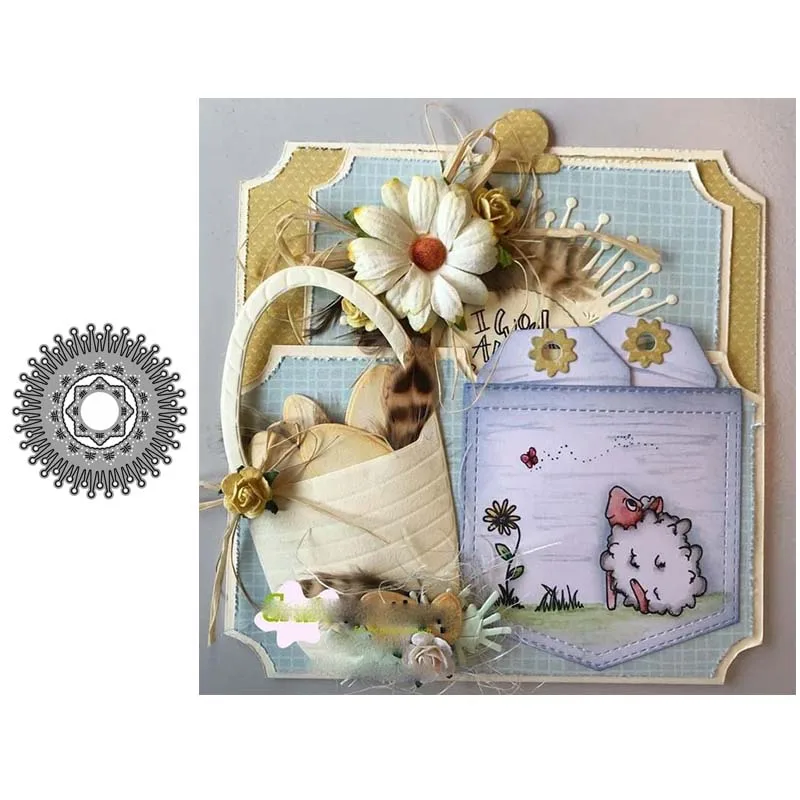 JC Flower Wreath Circle Shape Metal Cutting Dies for Scrapbooking Craft Stencil Punch Blade Card Make Mould Sheet Decor Template
JC Flower Wreath Circle Shape Metal Cutting Dies for Scrapbooking Craft Stencil Punch Blade Card Make Mould Sheet Decor Template