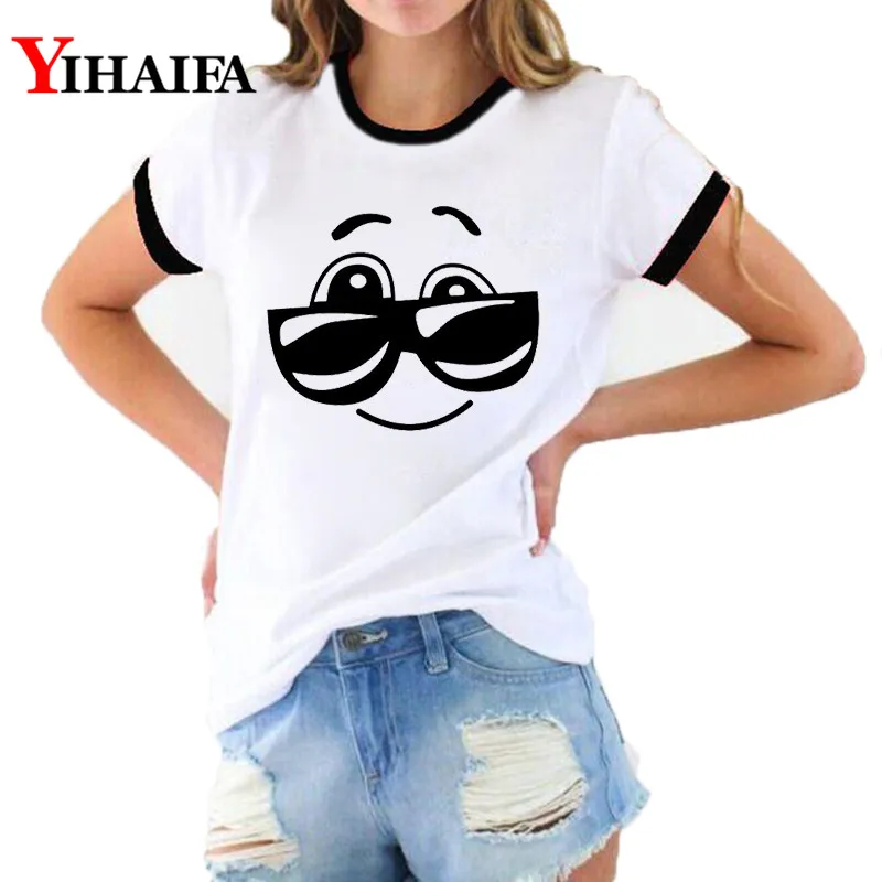 3D T Shirts Ulzzang Women Summer Cartoon Smile Printed Graphic Tees Short Sleeve White Ropa Mujer Casual Tops
3D T Shirts Ulzzang Women Summer Cartoon Smile Printed Graphic Tees Short Sleeve White Ropa Mujer Casual Tops