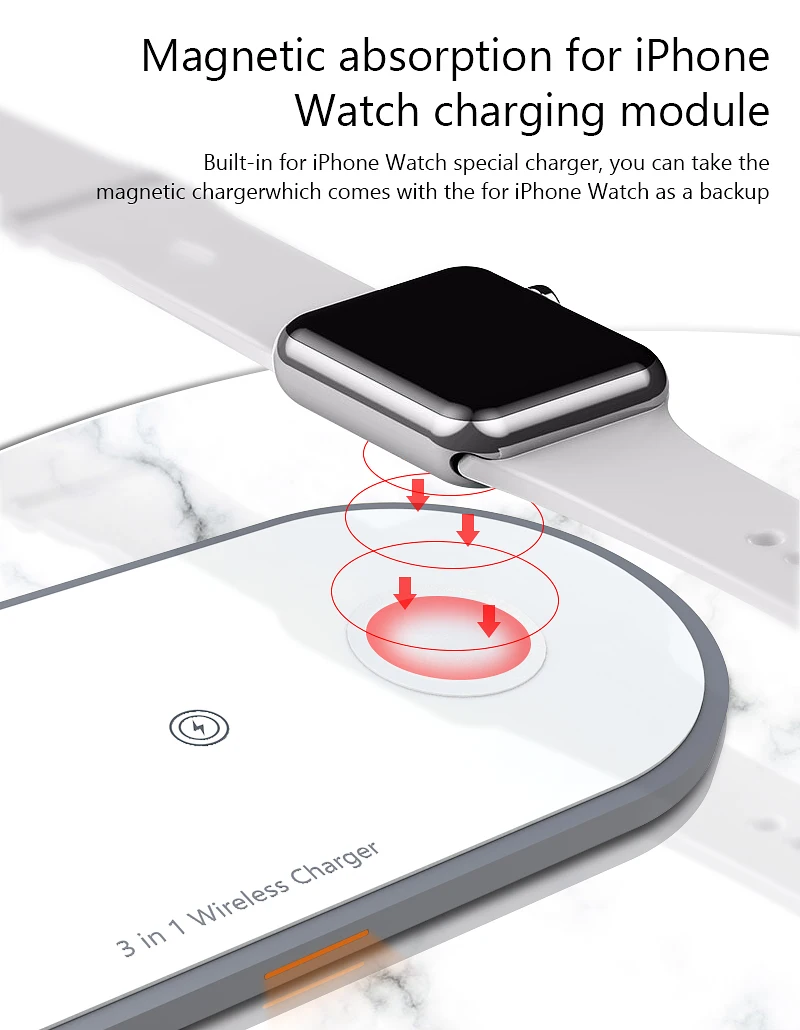3 in 1 Wireless Charger Fast Charging Pad