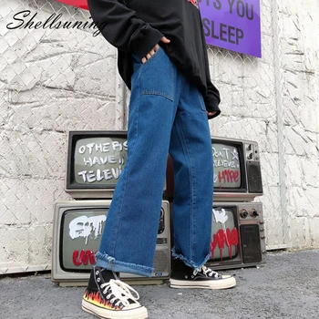 Shellsunning Streetwear Mom Jeans Women Straight Wide Leg Full Length Pants Female High Waist Boyfriends Jeans Loose Trousers
Shellsunning Streetwear Mom Jeans Women Straight Wide Leg Full Length Pants Female High Waist Boyfriends Jeans Loose Trousers