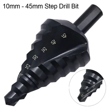 10-45mm HSS Cobalt Step Stepped Drill Bit Nitrogen Spiral for Metal Cutter Cone Drill Bit Triangle Shank Hole Drill Woodworking
10-45mm HSS Cobalt Step Stepped Drill Bit Nitrogen Spiral for Metal Cutter Cone Drill Bit Triangle Shank Hole Drill Woodworking