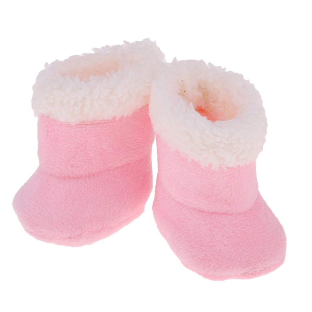 Trendy Pink Snow Boots Shoes Dress Up for Mellchan 9-11 inch Reborn Baby Girl Doll Accessory Collectibles Trendy Pink Snow Boots Shoes Dress Up for Mellchan 9-11 inch Reborn Baby Girl Doll Accessory Collectibles