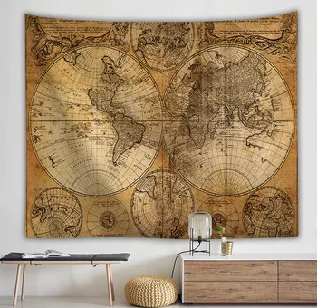 Antique Imitated World Map Old Memory World Sailing Map Scrolls Cotton Canvas Frameless Wall Decorative Hanging Map 29 
Antique Imitated World Map Old Memory World Sailing Map Scrolls Cotton Canvas Frameless Wall Decorative Hanging Map 29