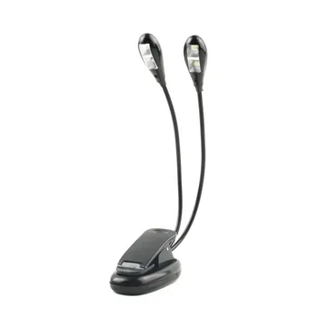 ICOCO Adjustable Goosenecks 2 Dual Flexible Arms 4 LED Clip-on Light Lamp Desk Table Lamp For Piano Music Stand Book
ICOCO Adjustable Goosenecks 2 Dual Flexible Arms 4 LED Clip-on Light Lamp Desk Table Lamp For Piano Music Stand Book
