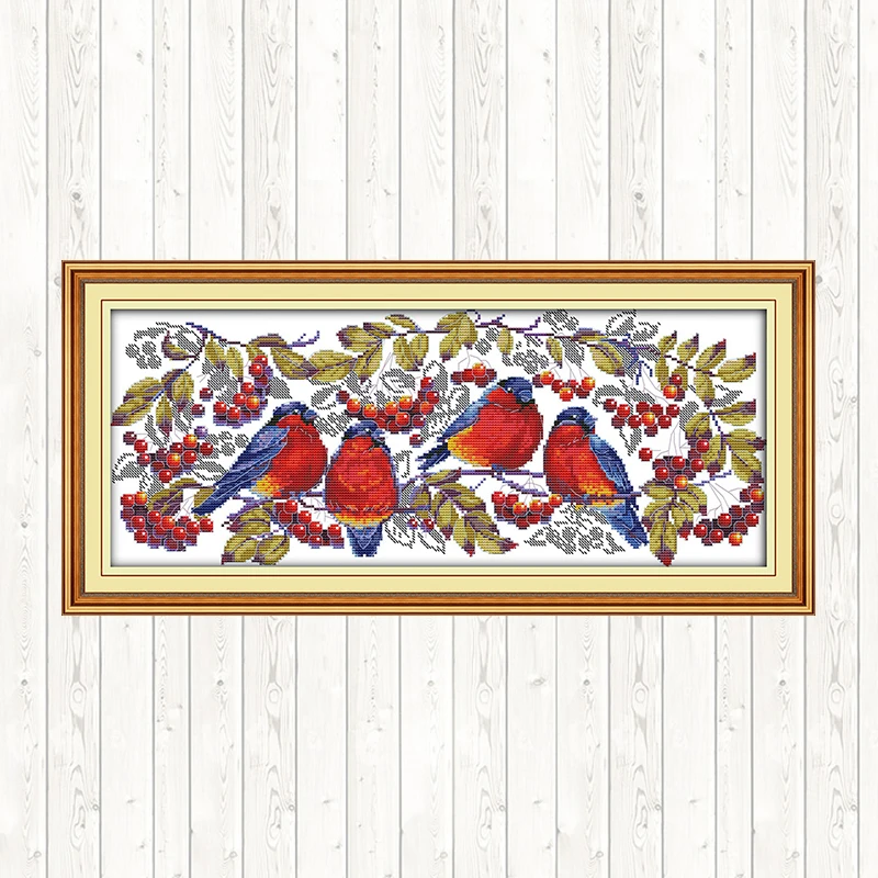DIY Handmade Needlework Birds Cross Stitch Kits Sets for Embroidery 14ct Aida Printed Canvas 11ct Counted Cross Stitch DMC Floss
DIY Handmade Needlework Birds Cross Stitch Kits Sets for Embroidery 14ct Aida Printed Canvas 11ct Counted Cross Stitch DMC Floss