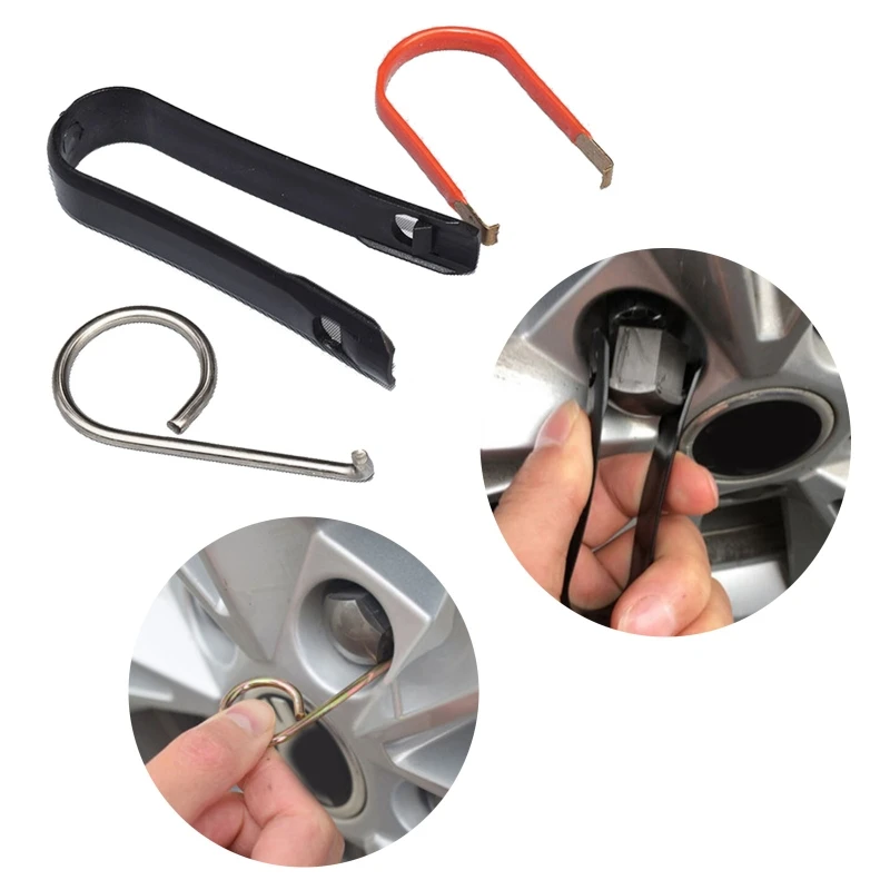 Wheel Bolt Nut Caps Covers Puller Tool Center Cover Cap Removal Hook Clips Tools for Most Model Cars
Wheel Bolt Nut Caps Covers Puller Tool Center Cover Cap Removal Hook Clips Tools for Most Model Cars