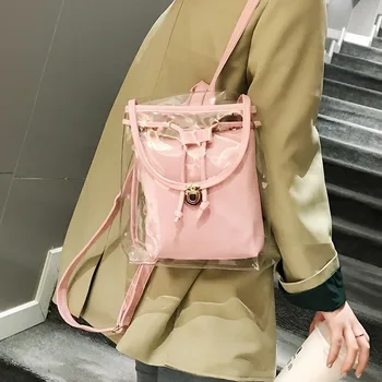 2020 new Korean version of the trendy candy color school bag beach women's bag jelly women's transparent bag casual backpack
2020 new Korean version of the trendy candy color school bag beach women's bag jelly women's transparent bag casual backpack