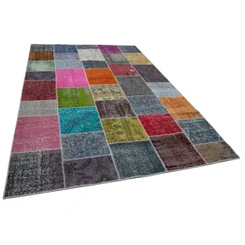 205x300 Cm Multicolor Handmade Patchwork Rug-7x10 Ft
205x300 Cm Multicolor Handmade Patchwork Rug-7x10 Ft