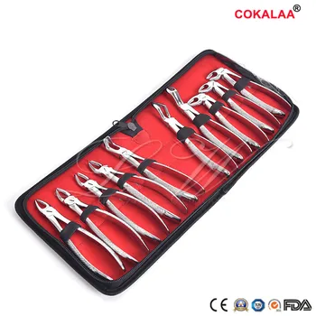 10pcs / set Adult Tooth Extraction Forceps Pliers with Dental Tool Kit Surgical Extraction Instrument
10pcs / set Adult Tooth Extraction Forceps Pliers with Dental Tool Kit Surgical Extraction Instrument
