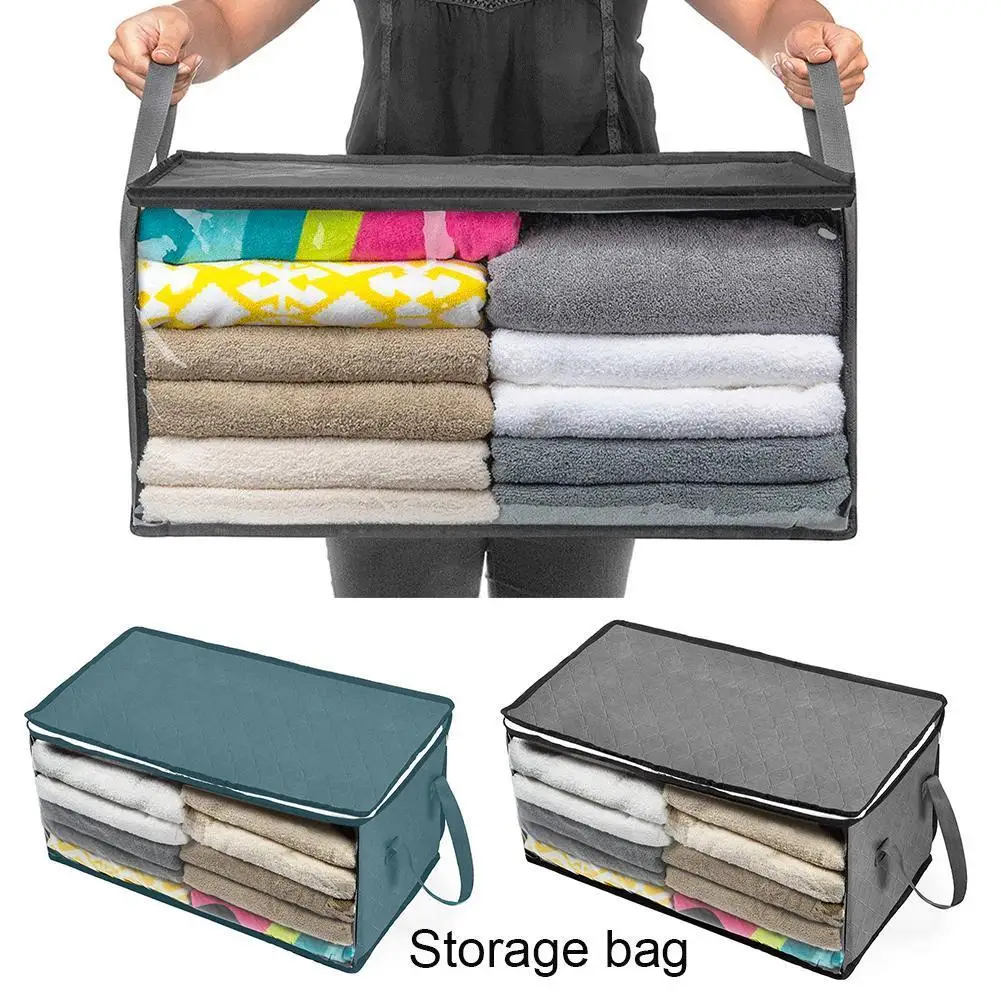 Grote Capaciteit Vouwen Onder Bed Quilt Deken Thuis Handvat Kleding Ritssluiting Met Duurzaam Stofdicht Organizer Opbergtas X0V4
Grote Capaciteit Vouwen Onder Bed Quilt Deken Thuis Handvat Kleding Ritssluiting Met Duurzaam Stofdicht Organizer Opbergtas X0V4