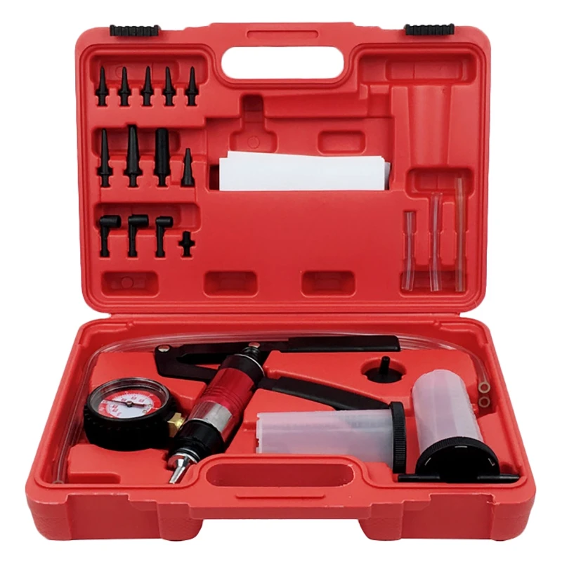 Automobile Manual Vacuum Pump Brake Fluid Repair Tool Positive and Negative Manual Vacuum Pump
Automobile Manual Vacuum Pump Brake Fluid Repair Tool Positive and Negative Manual Vacuum Pump