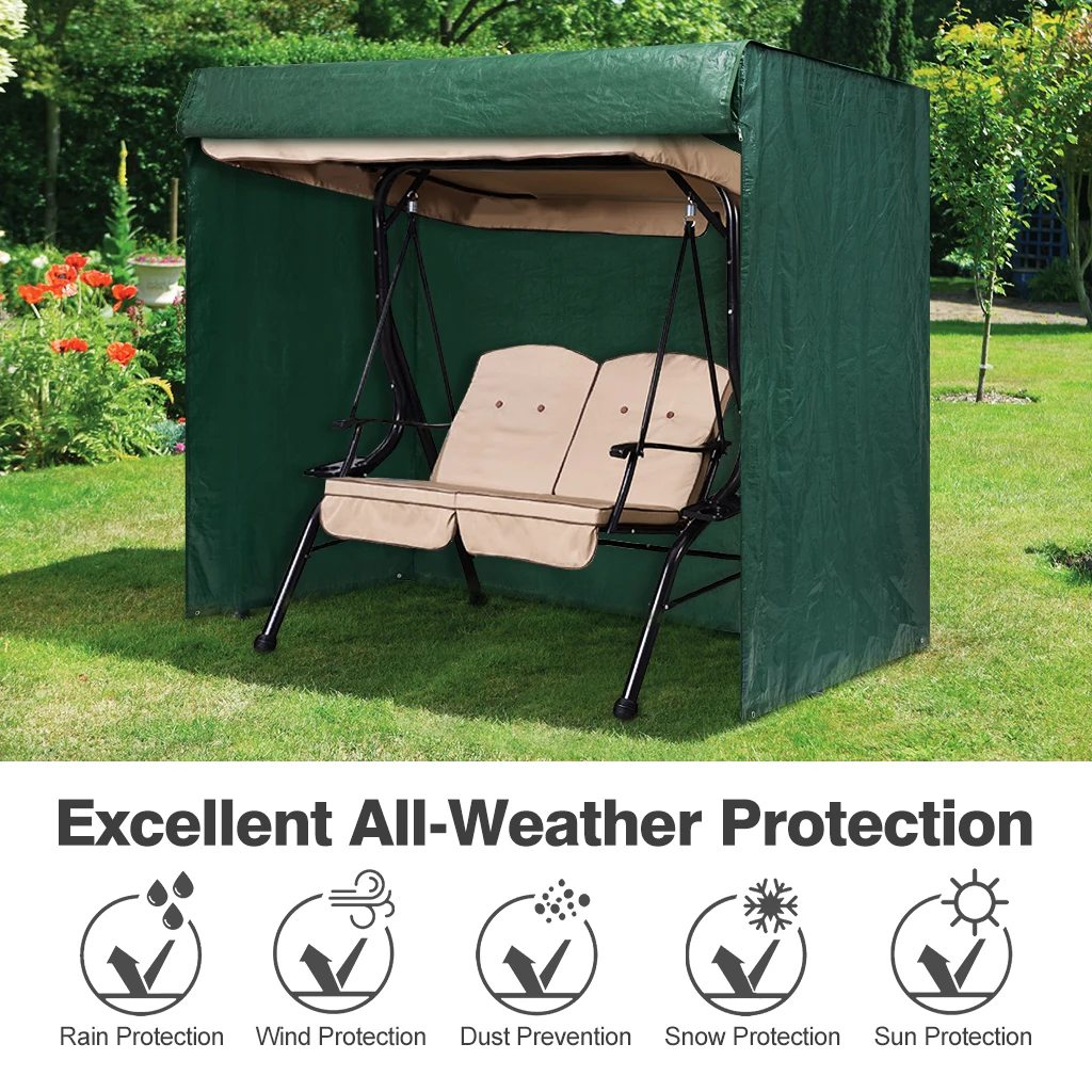 Finether 2-Seater Patio Swing Cover Waterproof Cover for Patio Swing Chair with Canopy Outdoor Furniture Patio Hammock Canopy
Finether 2-Seater Patio Swing Cover Waterproof Cover for Patio Swing Chair with Canopy Outdoor Furniture Patio Hammock Canopy
