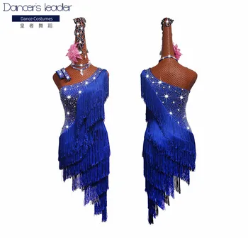 Latin Dance Competition Costume Performance Costume Performance Skirt Adult Female Slant Shoulder Sapphire Blue Tassel Skirt Sup
Latin Dance Competition Costume Performance Costume Performance Skirt Adult Female Slant Shoulder Sapphire Blue Tassel Skirt Sup