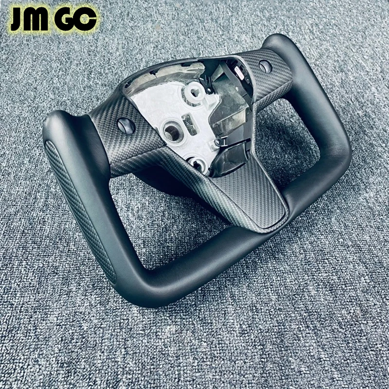 Modified parts suitable for Tesla Model 3/Model Y 2017-2021 modified carbon fiber leather, Yoke racing steering wheel assembly
Modified parts suitable for Tesla Model 3/Model Y 2017-2021 modified carbon fiber leather, Yoke racing steering wheel assembly