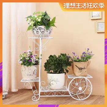 European new wrought iron flower shelf rack home floor-style living room green flower pot shelf multi-layer indoor flower stand
European new wrought iron flower shelf rack home floor-style living room green flower pot shelf multi-layer indoor flower stand