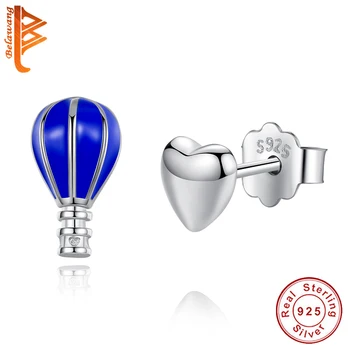 BELAWANG 925 Sterling Silver Hot Air Balloon & Heart Blue Enamel Stud Earrings For Women Simple Earrings Wedding Gift Jewelry
BELAWANG 925 Sterling Silver Hot Air Balloon & Heart Blue Enamel Stud Earrings For Women Simple Earrings Wedding Gift Jewelry