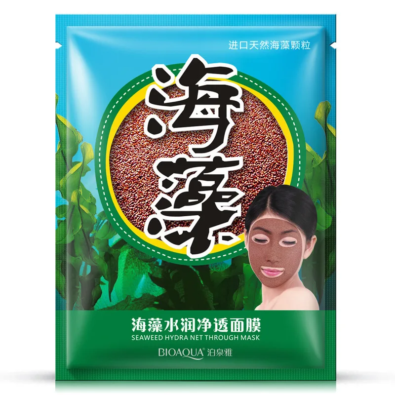 BIOAQUA Natural Seaweed Particle face Masks Moisturizing Oil Control Compressive Port Seed Seaweed Facial Mask Skin Care
BIOAQUA Natural Seaweed Particle face Masks Moisturizing Oil Control Compressive Port Seed Seaweed Facial Mask Skin Care