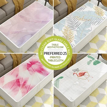 DICOR PVC Soft Glass Tablecloth Rectangular Transparent Table Cover Waterproof Table Cover with Kitchen Pattern Oil Table Cloth
DICOR PVC Soft Glass Tablecloth Rectangular Transparent Table Cover Waterproof Table Cover with Kitchen Pattern Oil Table Cloth