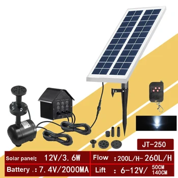 12V 3.6W Solar Fountain Pump+ Battery+ Remote Controller Solar Panel Water Fountain Pump For Garden Waterfall
12V 3.6W Solar Fountain Pump+ Battery+ Remote Controller Solar Panel Water Fountain Pump For Garden Waterfall