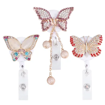 3pcs Sparkling Badge ID Cards Holders Rhinestone Butterfly Shape Badge Clip Crystal Name Tags Clamp Retractable Work Badges Acce
3pcs Sparkling Badge ID Cards Holders Rhinestone Butterfly Shape Badge Clip Crystal Name Tags Clamp Retractable Work Badges Acce